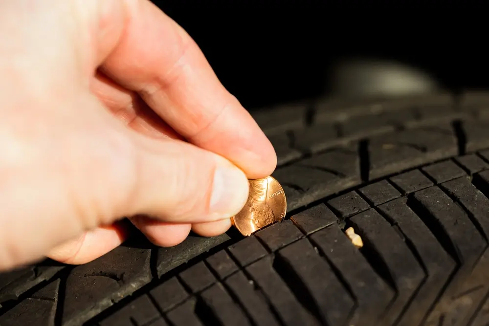 how to check tire tread depth