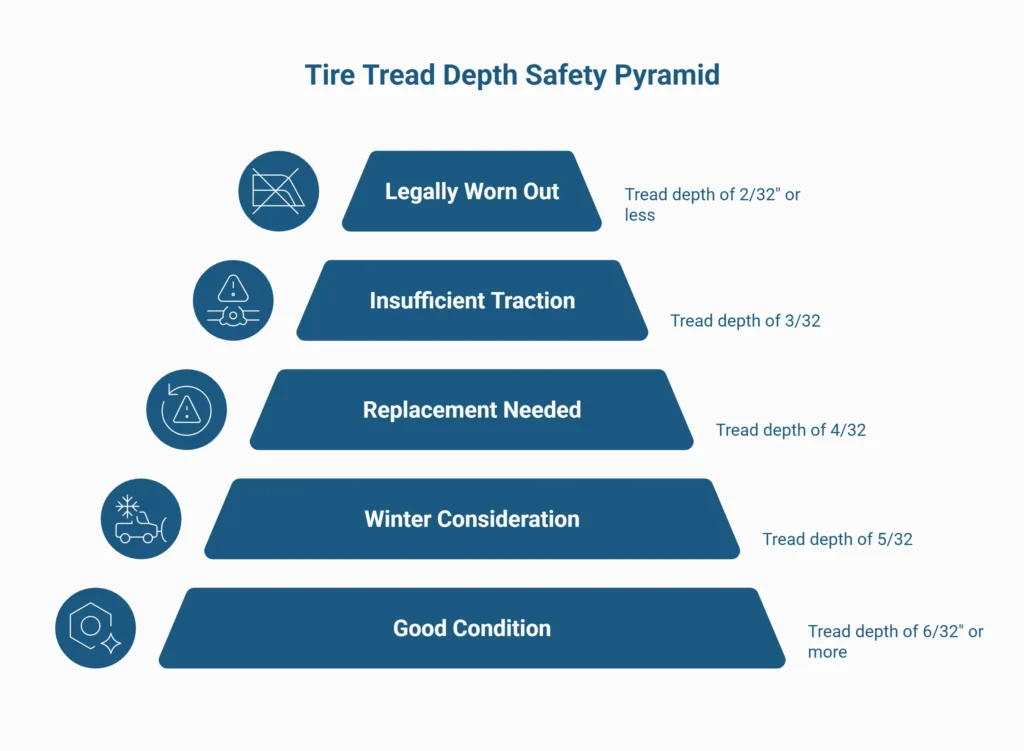 tire tread depth chart